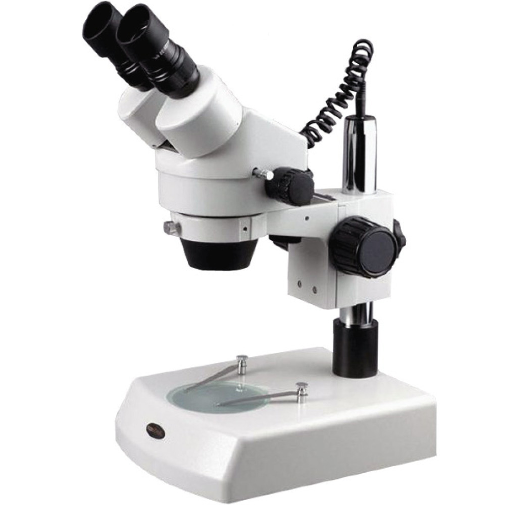 Amscope Microscope Stereo 7X-45X - مجهر ستيريو ثنائي العدسة قابل للتكبير