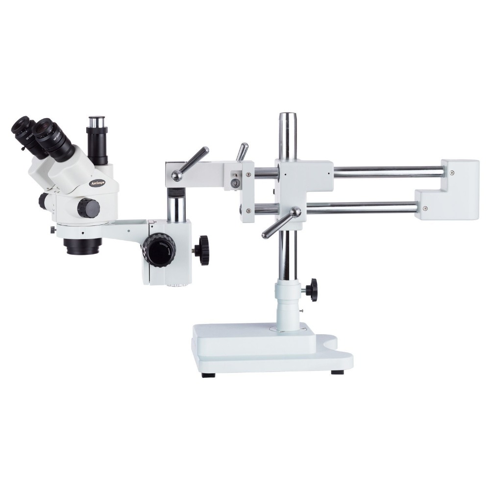 Amscope Microscope Stereo 7X-45X - مجهر ستيريو ثلاثي العدسات من سلسلة