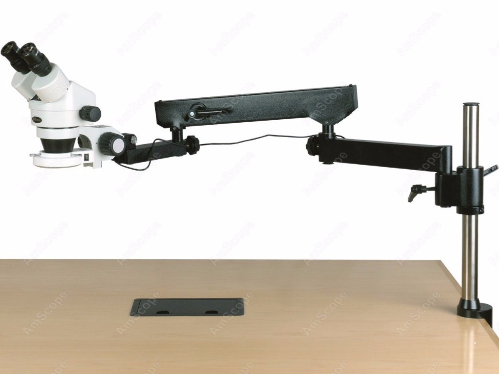 Amscope Microscope Stereo 7X-45X - مجهر ستيريو ثنائي العينية من AmScope