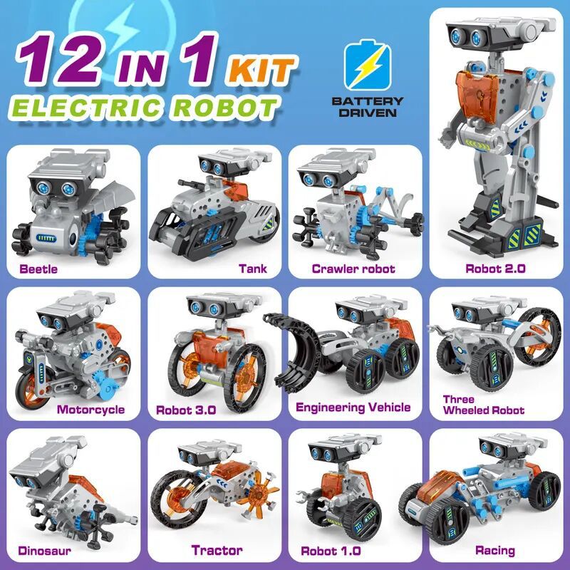 12 في 1 تجربة علمية لعبة روبوت - مراجعة Science Robot وسعره