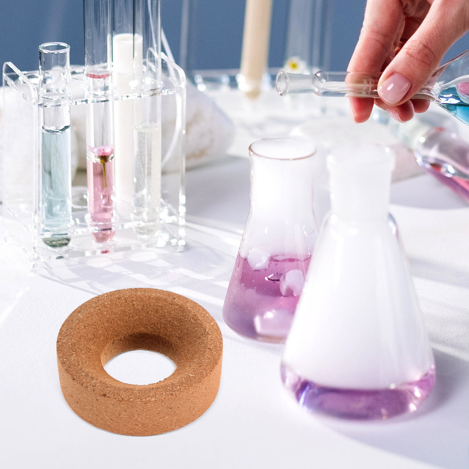 حامل قارورة مختبرية من الفلين  - مراجعة Science Experiment وسعره