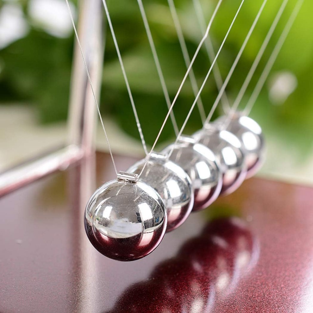 نيوتن مهد التوازن الصلب كرات ا - مراجعة Newton Cradle Large وسعره