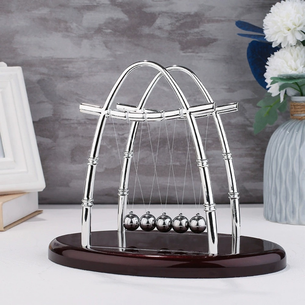نيوتن مهد التوازن الصلب كرات ا - مراجعة Newton Cradle Large وسعره