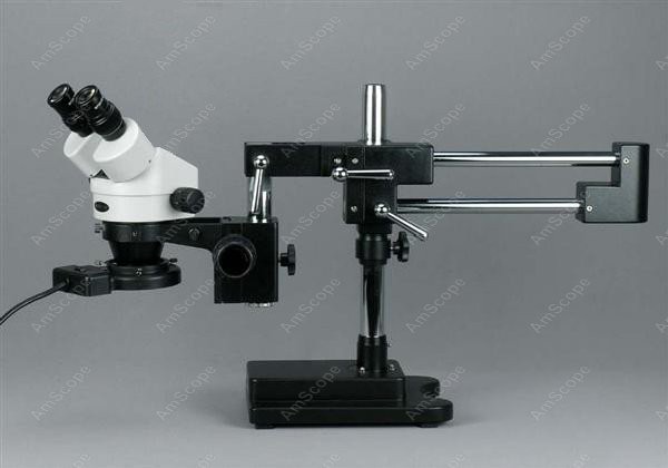 AmScope مجهر ستيريو تكبير مجهر - مراجعة Amscope Microscope Stereo 7X-45X وسعره