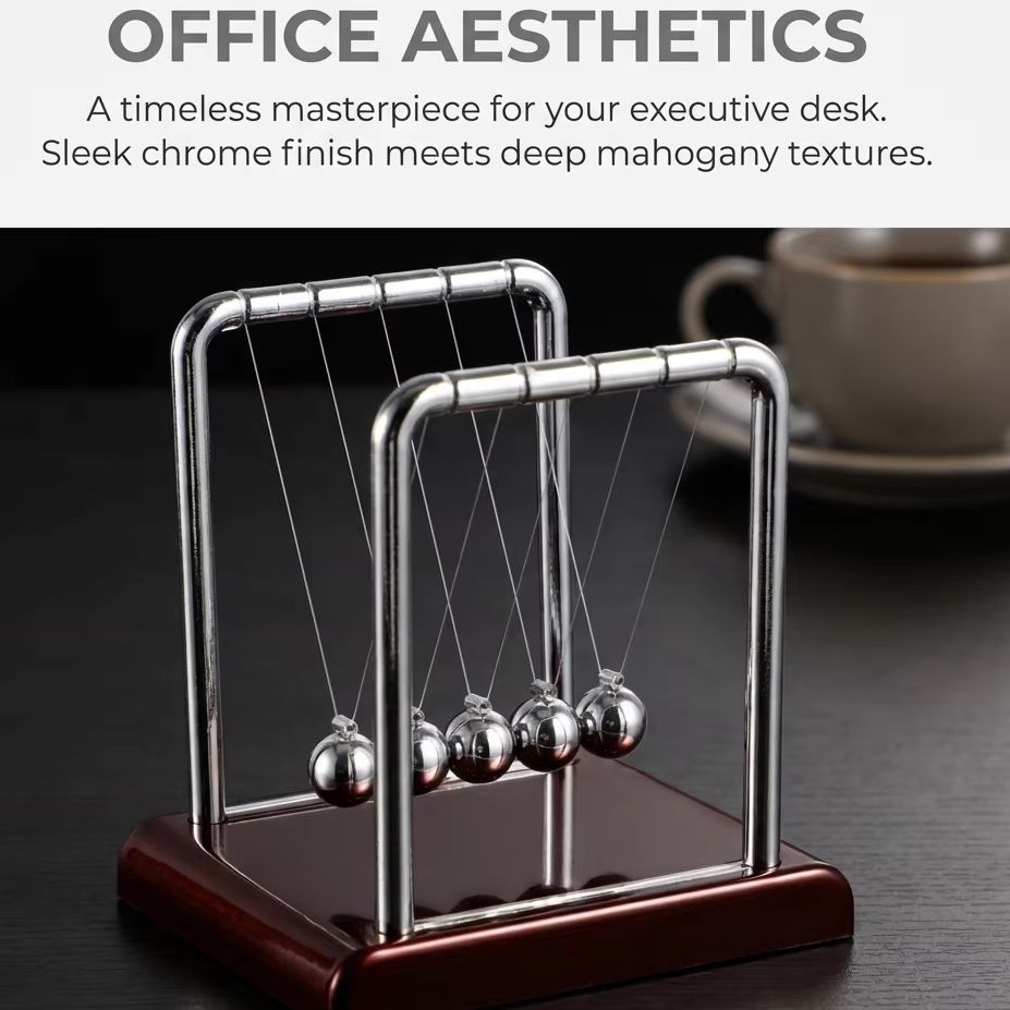 مهد نيوتن للتأرجح، لعبة علمية  - مراجعة Newton Cradle Large وسعره